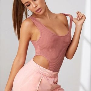 Solid Scoop Neck Tank Bodysuit